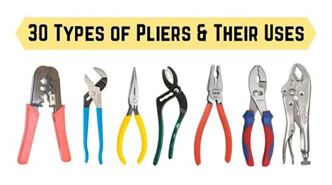 30 Types Of Pliers And Their Uses With Pictures And Pdf