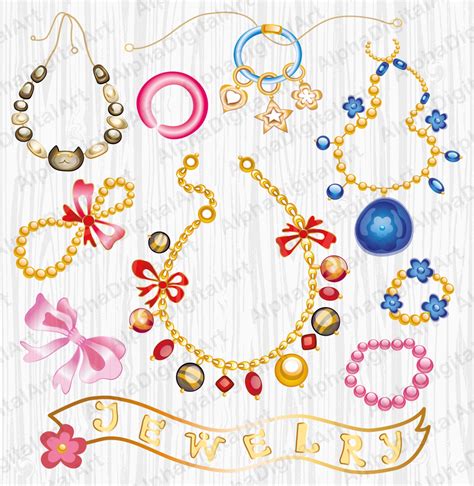 11 Jewelry Clipartgem Rings Clipart Digital Gems Bracelet Etsy