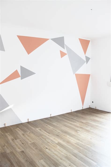 How To Paint A Triangle Accent Wall A Hearty Home