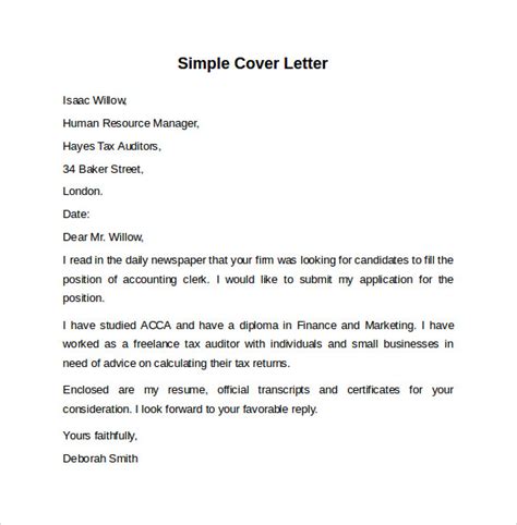 Format of a cover letter is very simple, but it is not easy to. 8 Sample Cover Letter Templates to Download | Sample Templates