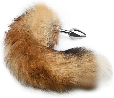 Fst Wild Fox Tail With Stainless Steel Anal Plug Anal Tail Sex Toys