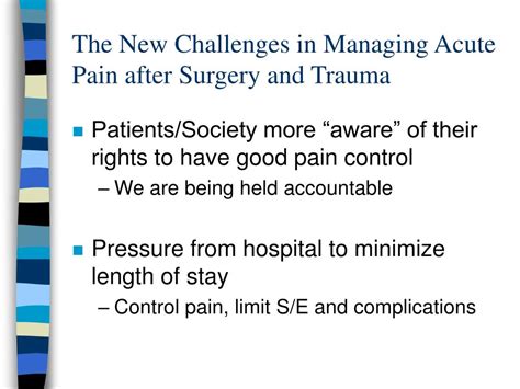 Ppt Key Concepts In Acute Pain Management 1 Surgery Residents Dec