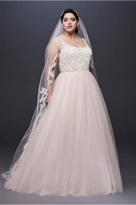 Ruffled Organza Plus Size Mermaid Wedding Dress Ball Gowns Wedding