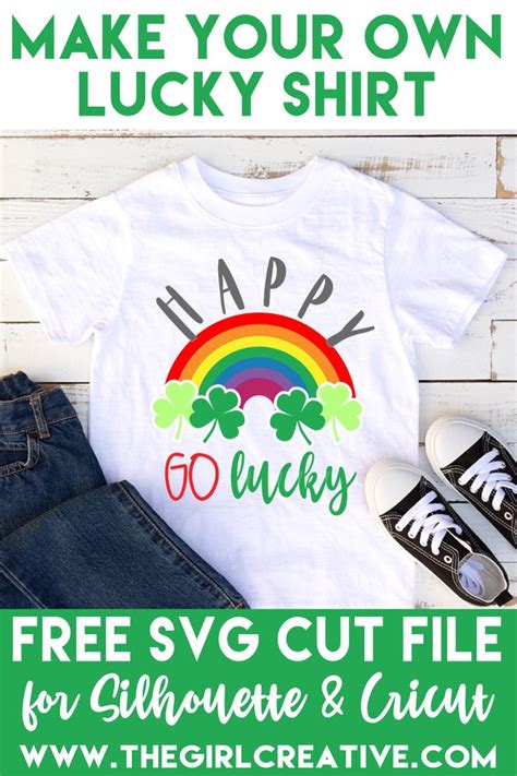 Happy Go Lucky Free Svg Free Svg Lucky Cricut Free