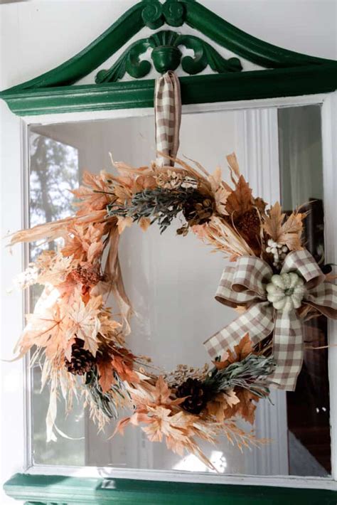 Learn How To Make A Beautiful Fall Wreath Made With Fall Inspired Faux