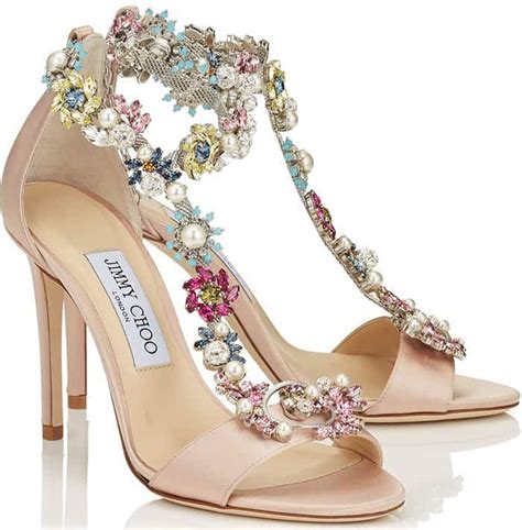 Jimmy Choos Reign Sandals With Detachable Camellia Crystals