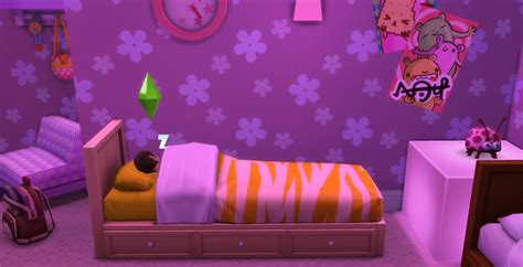 My Sims 4 Blog Kids Bedroom Stuff Pack Recoloured Beddy Bye Single
