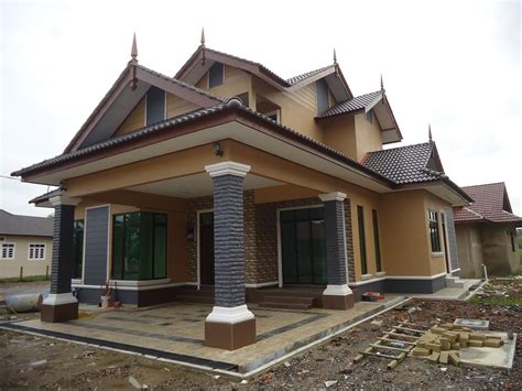 Rumah banglo 2tgkt mewah 5bilik kg gelugur kedai k trg. Rumah Banglo Kampung | Desainrumahid.com