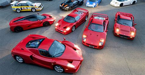 mind blowing £30m collection of supercars including bugattis and ferraris owned by the same