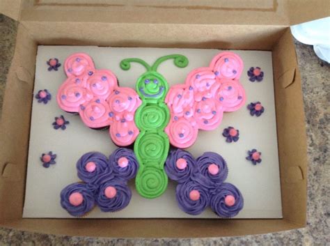 Butterfly Cupcake Pull Apart Butterfly Cupcake Cake Birthday