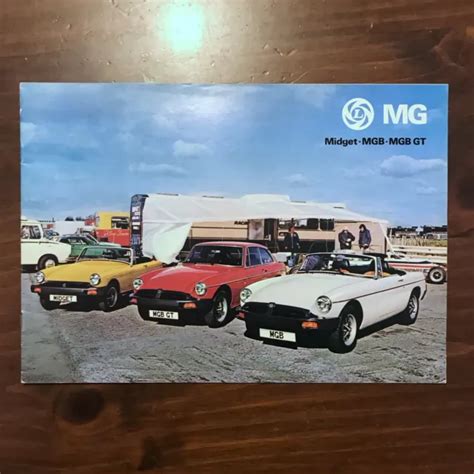 Mg Midget Mgb Mgb Gt Car Brochure Picclick