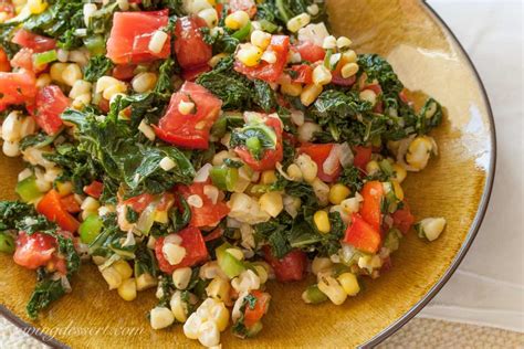 Cajun Corn And Kale Salad Saving Room For Dessert