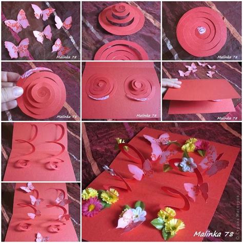 Make a birthday bear for any one of your loved ones! DIY 3D Butterfly and Flower Card