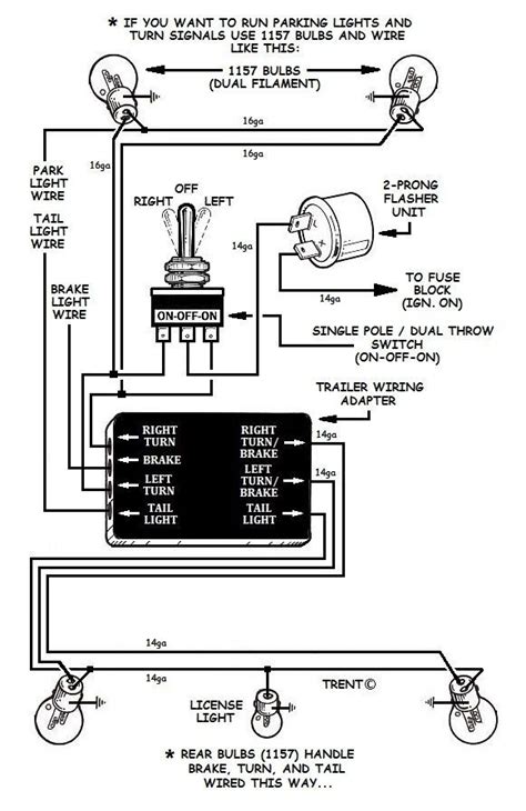 Diagram Exterior Light Turn Signals And Horns Wiring Diagrams Of