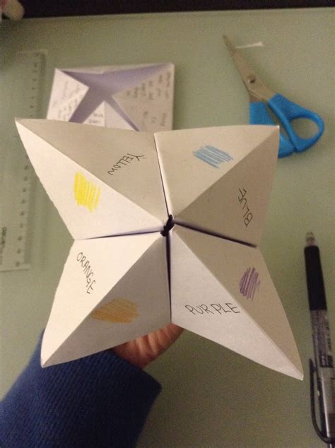 Origami Fortune Teller 8 Steps Instructables