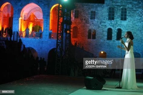 egyptian singer amal maher performs at the opening of beiteddine news photo getty images