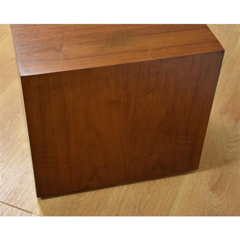 Ships free orders over $39. Milo Baughman Style Walnut Cube End Table | Chairish