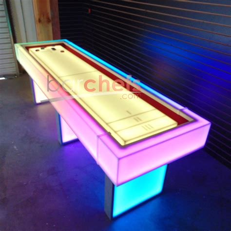 Light Up Led Shuffleboard Table Non Collapsible