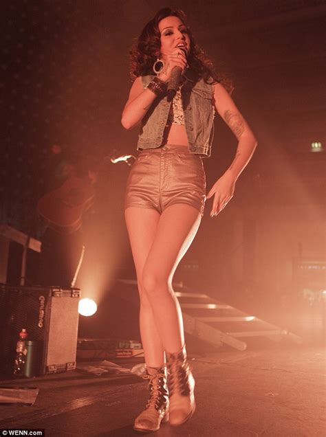 Cher Lloyd Shows Off A Lot Of Skin In Hot Pants And A Cropped Top For