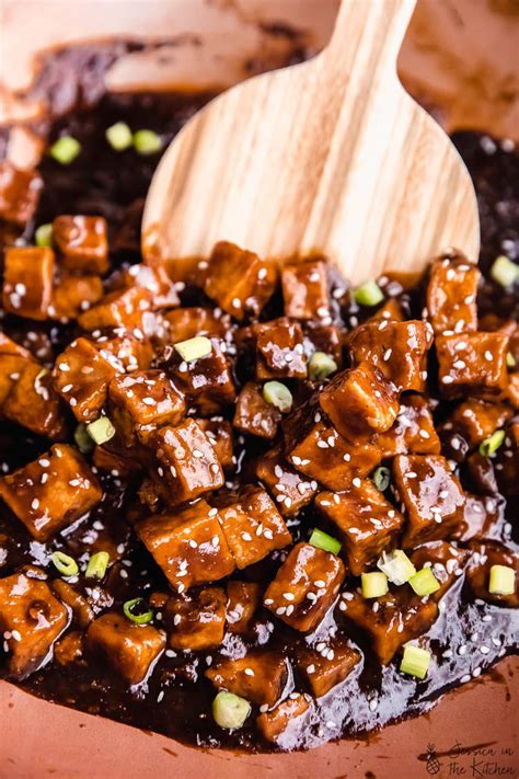 Find something heavy like a cast iron skillet and place it on top of the tofu. Recipes Using Firm Tofu - Braised Bean Curd With Mushrooms ...