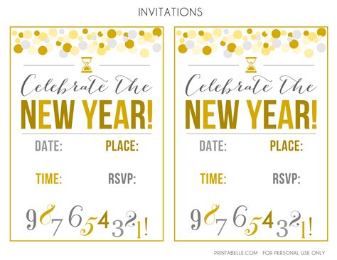Free New Years Party Printables Catch My Party