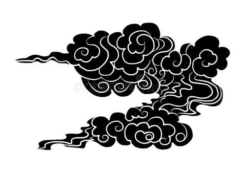 Idea For Tattoo And Coloring Booksjapanese Clouds And Wave For Tattoo