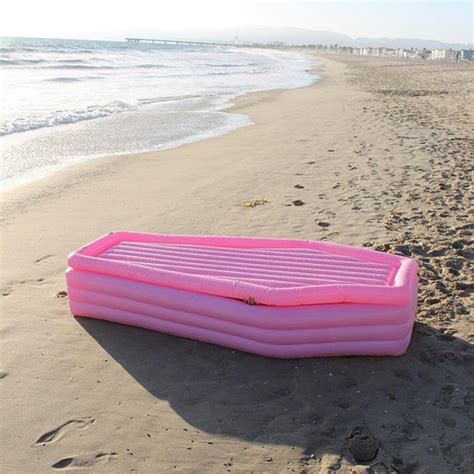 Just In Time For Summer Coffin Pool Float With Lid