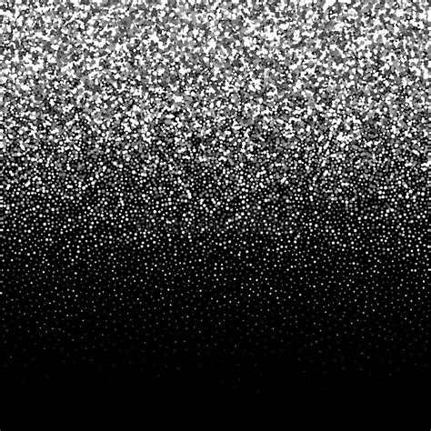 Silver Glitter On A Black Background Vektorgrafik Eps