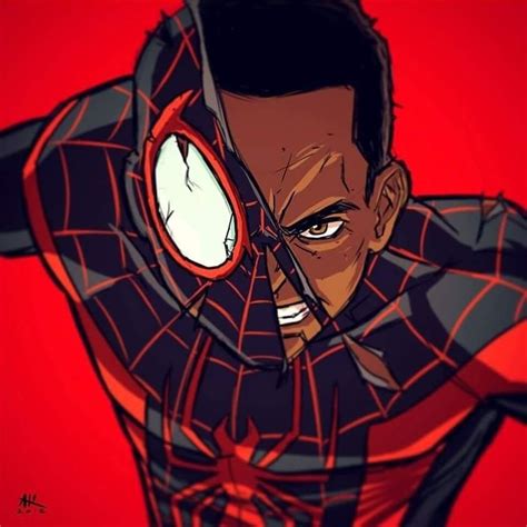 Espectaculares Ilustraciones De Spiderman Miles Morales Ultimate