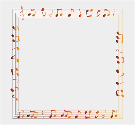 Music Note Frame Music Border Musical Notes Frame Cliparts