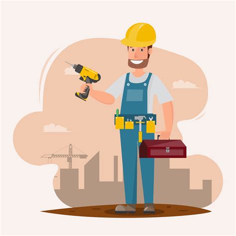 Architect Foreman Engineering Construction Worker Vector