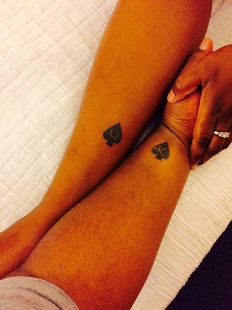 Our Matching Tattoos Queen And King Of Spades Queen Of Spades Tattoo Spade Tattoo Matching