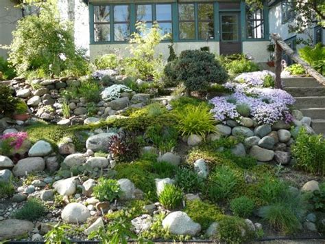 The two most often go hand in hand. Sloping rock garden | Landscaping Ideas | Pinterest
