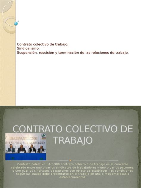 Contrato Colectivo De Trabajo Acuerdo Colectivo Derecho Laboral