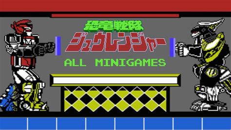 Ky Ry Sentai Zyuranger Fc All Minigames Youtube