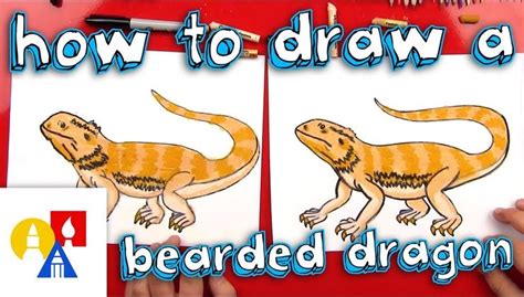 How To Draw A Bearded Dragon Art For Kids Hub