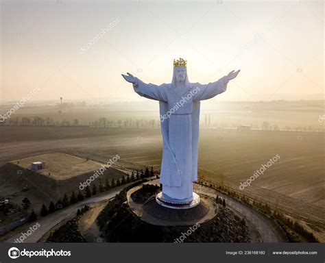 Monumento Jesus Cristo Rei Swiebodzin Polônia — Fotografia De Stock