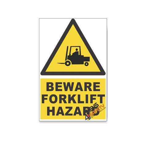 Nosa SABS Forklift Beware Hazard Descriptive Safety Sign Online
