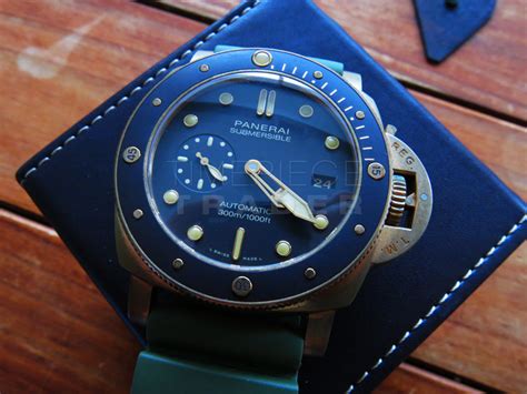 Panerai Submersible Bronzo 47mm Pam968 300m Bronze Timepiece Trader