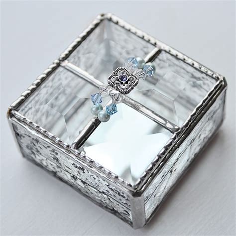 Stained Glass Jewelry Box Trinket Box T Box By Nlsglass On Etsy