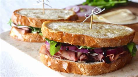 Wrap each sandwich in a foil square, and either keep in the fridge or bake right away. Roast Beef Sandwiches by Rommy's Recipes - YouTube