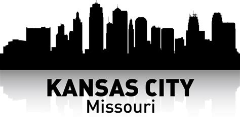 Kansas City Skyline Silhouette Poster Kansascity Png Download 1542