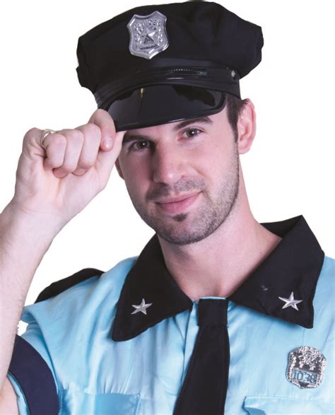 Police Hat Usa Style Black