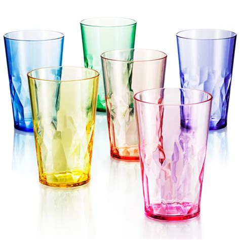 19 Oz Unbreakable Premium Drinking Glasses Set Of 6 Tritan Plastic Cups Bpa Free 100