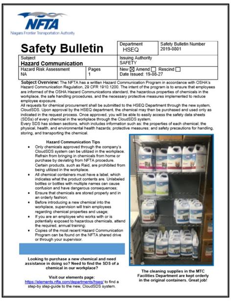 Safety Bulletin Board Templates