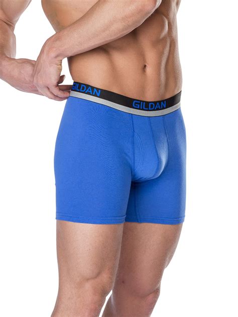 Mens 100 Active Poly Regular Leg Boxer Briefs 2 Pack