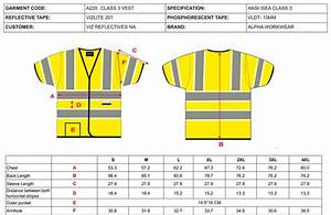 Alpha Workwear Class 3 Hi Vis Illuminated Glow In The Dark Safety Vest A220