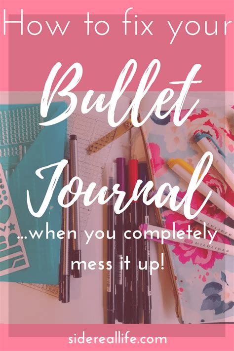 Bullet Journal Mistakes And How To Fix Them