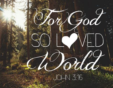 For God So Loved The World John 3 16 Seeds Of Faith