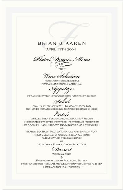 The order of events for a wedding reception found below is an example of a reception timeline that can be modified to fit your needs. Wedding Programs-Wedding Directories-Order of Service ...